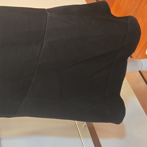 Sam Edelman Spagetti Strap Ruffle Black Midi Slip Dress Size 8 - Picture 5 of 7